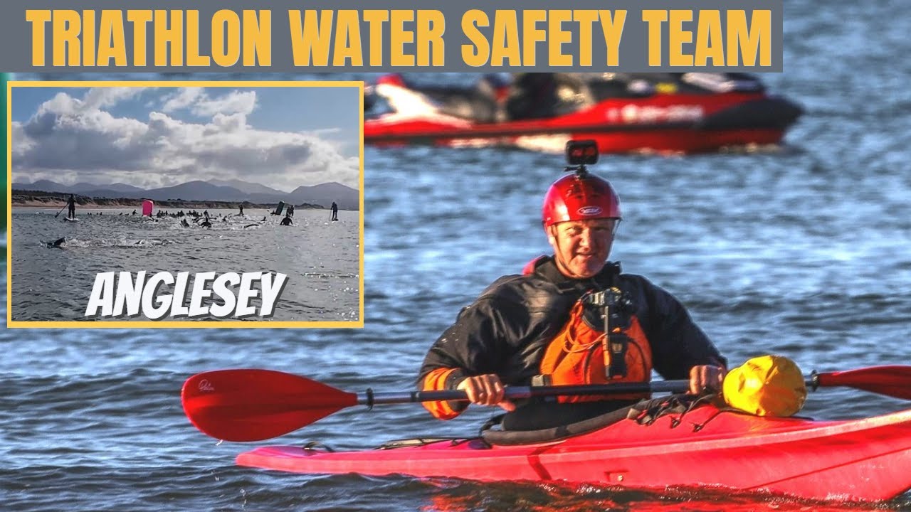 Triathlon Water Safety at Newborough Beach, Anglesey, Wales