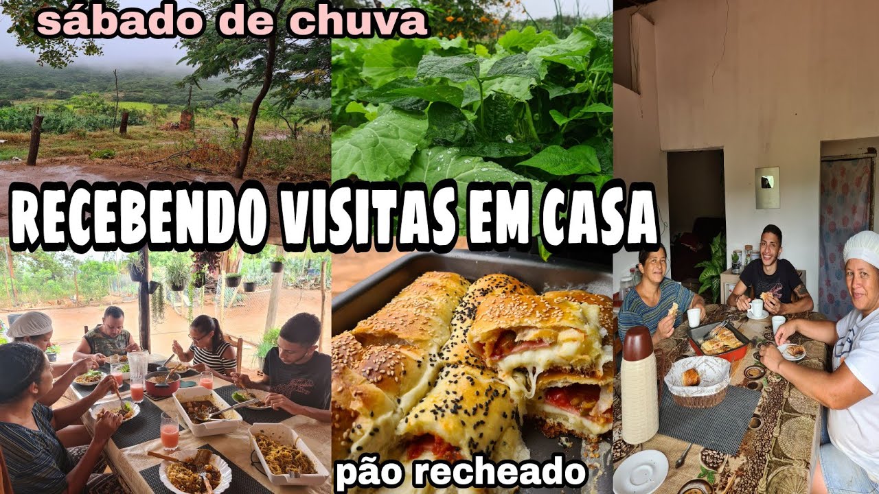 AMANHECER COM CHUVA NA ROÇA 🌧/ FIZ AMERICANOS DE PRESUNTO E QUEIJO/ RECEBI VISITAS PARA O ALMOÇO E +