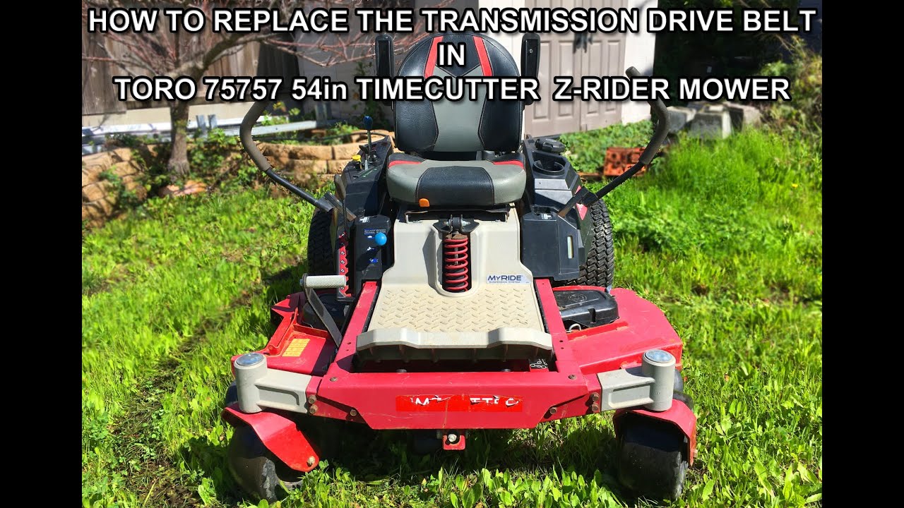 HOW TO REPLACE THE DRIVE BELT ON A TORO 75757 TIMECUTTER Z RIDER