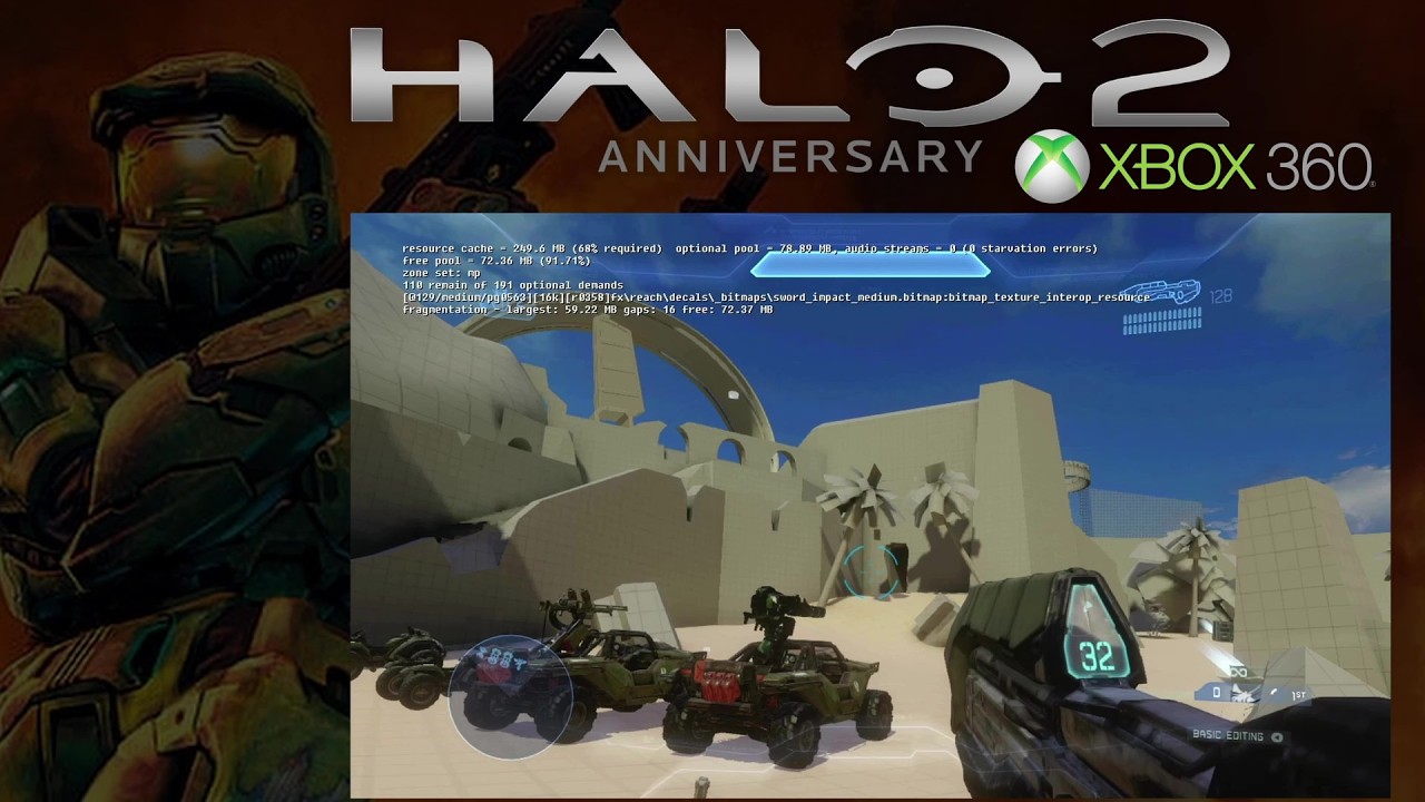 Halo 2 Anniversary Xbox 360 (Mar 21, 2014 Prototype) - Early Zanzibar Exploration