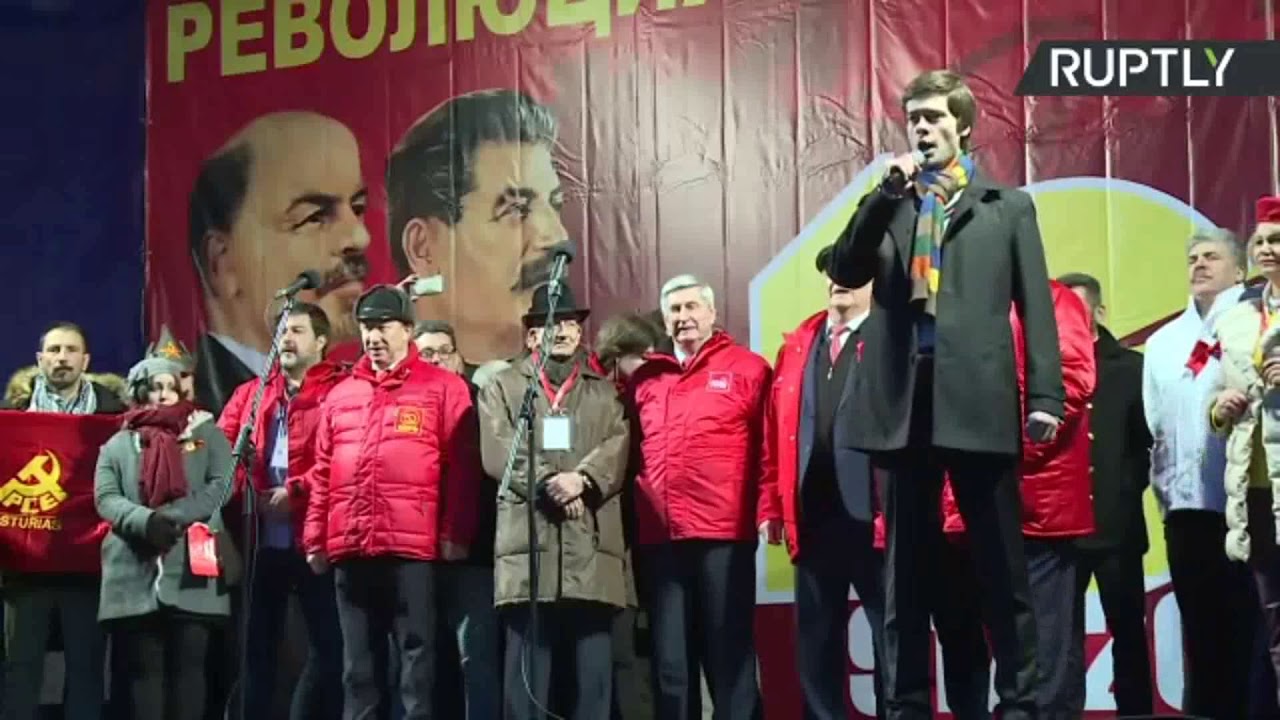 Communist Party Russia 7 November 2017 The Internationale / Katusha / La Marseillan 100 Years USSR