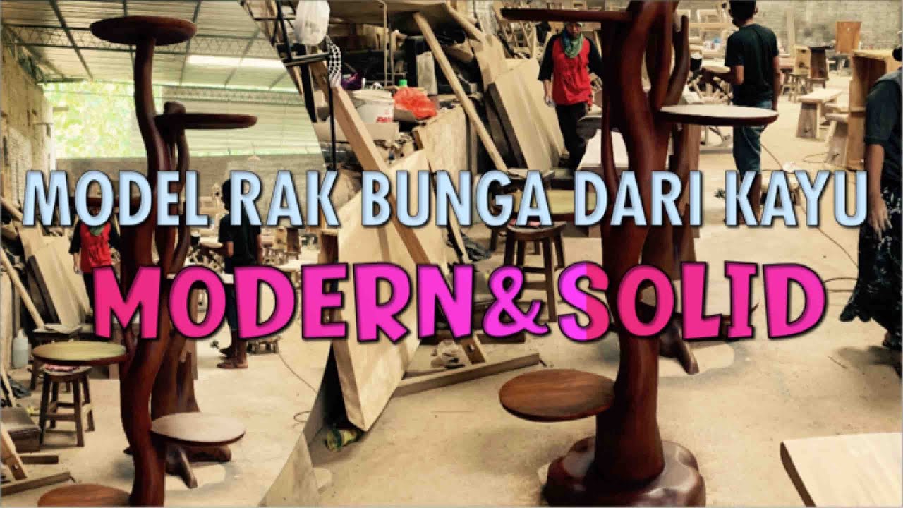 TIKTOK | Model Rak Bunga Dari Kayu Terbaru | Kayu Mahoni | Rak Bunga Modern Dan Solid