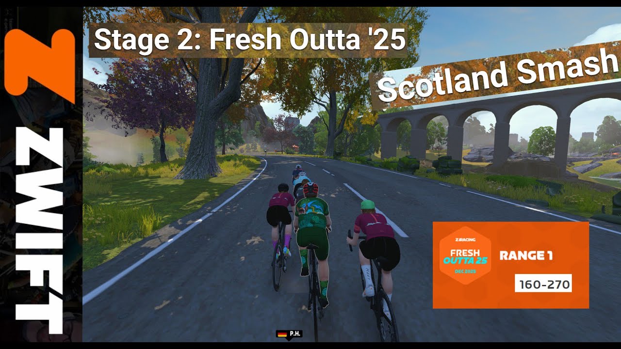 Zwift Racing Series Fresh Outta 25 Scotland Smash  160~270  12th Dec .6.10