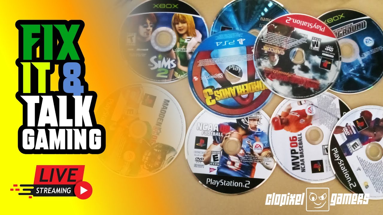Let's Fix some games and Chat!  | Disk Resurface Machine | Repair old Discs, Games, DVD, and More!