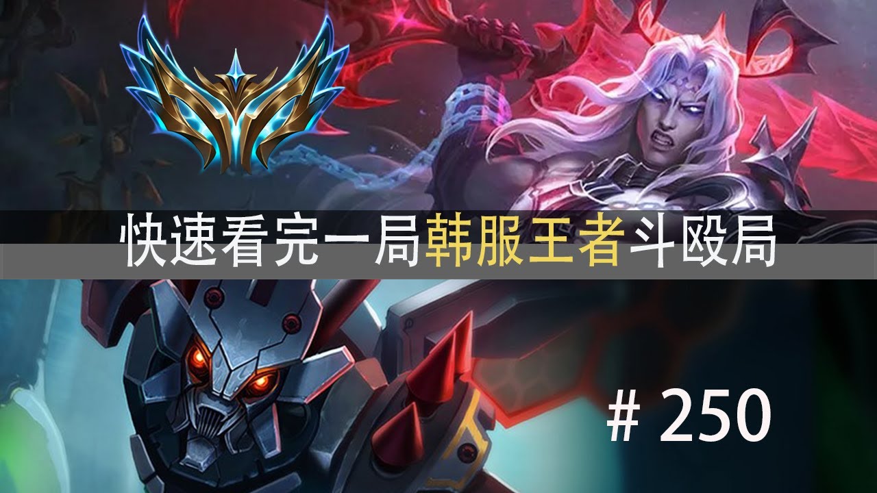 职业选手的博弈！快速看完一局韩服王者斗殴局#250 Xiaohu,Zika,Teddy,Life,Peter,Rich