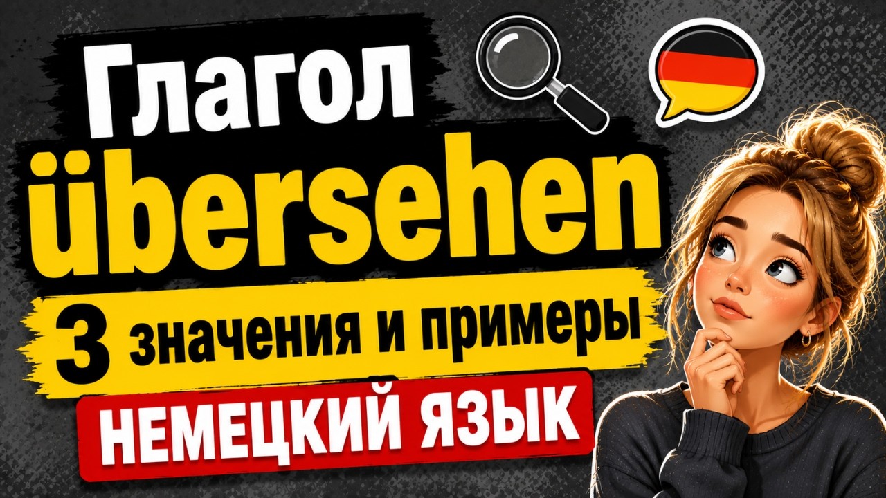 Глагол Übersehen в немецком языке: обозреваем, упускаем, игнорируем — примеры и правила