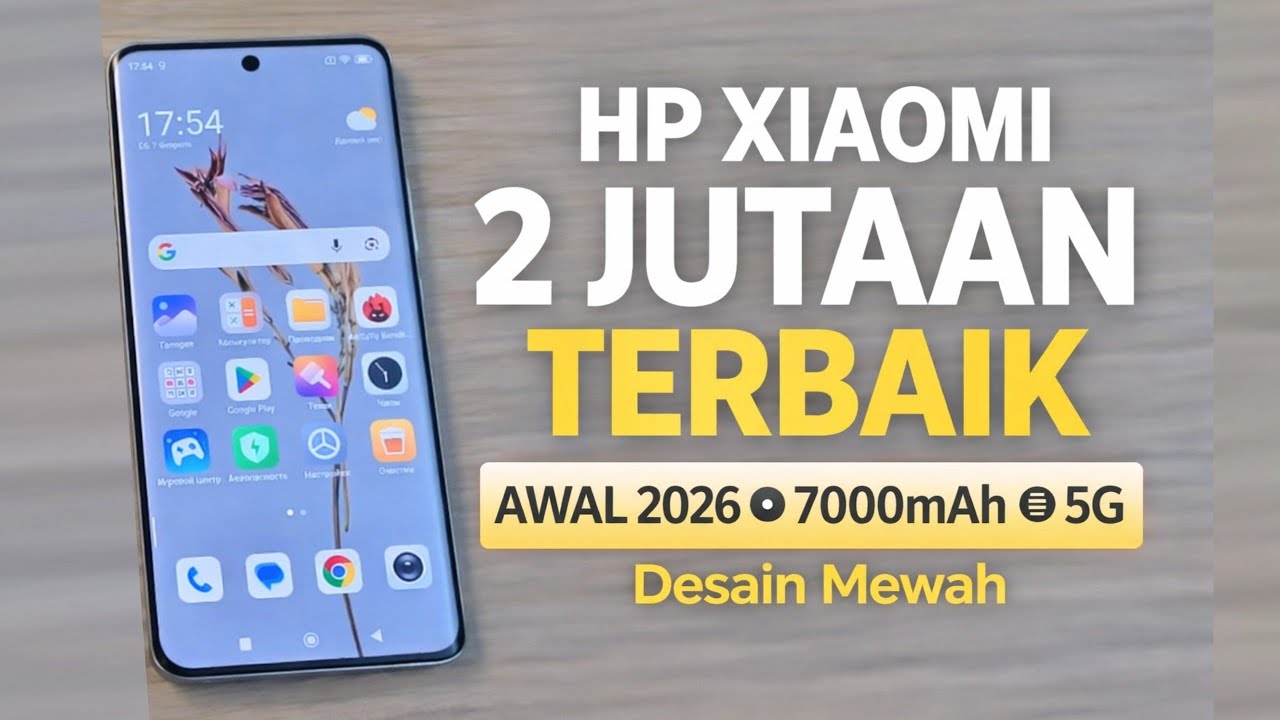 5 HP Xiaomi 2 Jutaan Terbaik Awal 2026 | Baterai 7000mAh, AMOLED, sampai 5G