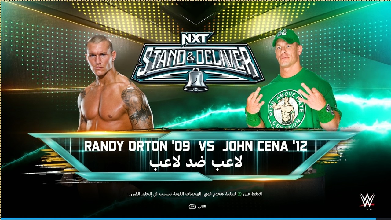 randy ortan vs john cena wwe2k25 gamplay