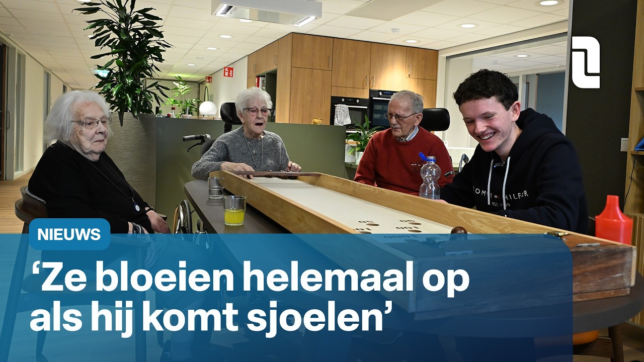 Jorn (19) sjoelt elke zaterdag met ouderen in Maastricht | L1 Nieuws