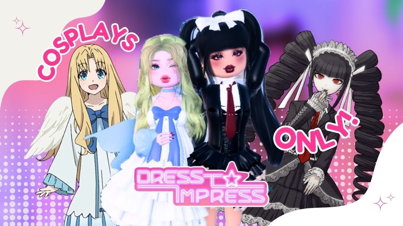 Playing DRESS TO IMPRESS but only COSPLAYS! (☁️ with Rie ) | Giaeyaka♡