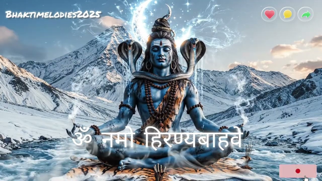 🕉️ ॐ नमो हिरण्यबाहवे | Sacred Shiva Mantra Chanting | Peace • Protection • Self-Realization