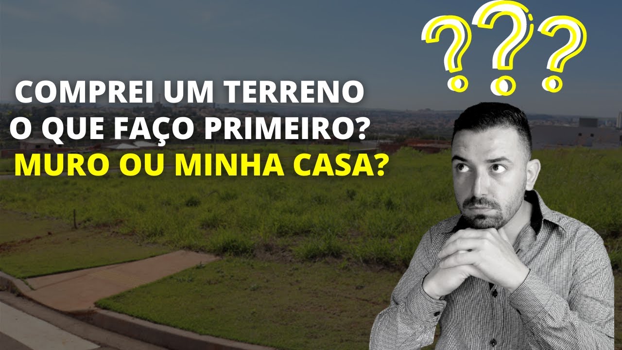 Comprei meu terreno, construo o Muro ou a casa primeiro? | A12 Engenharia