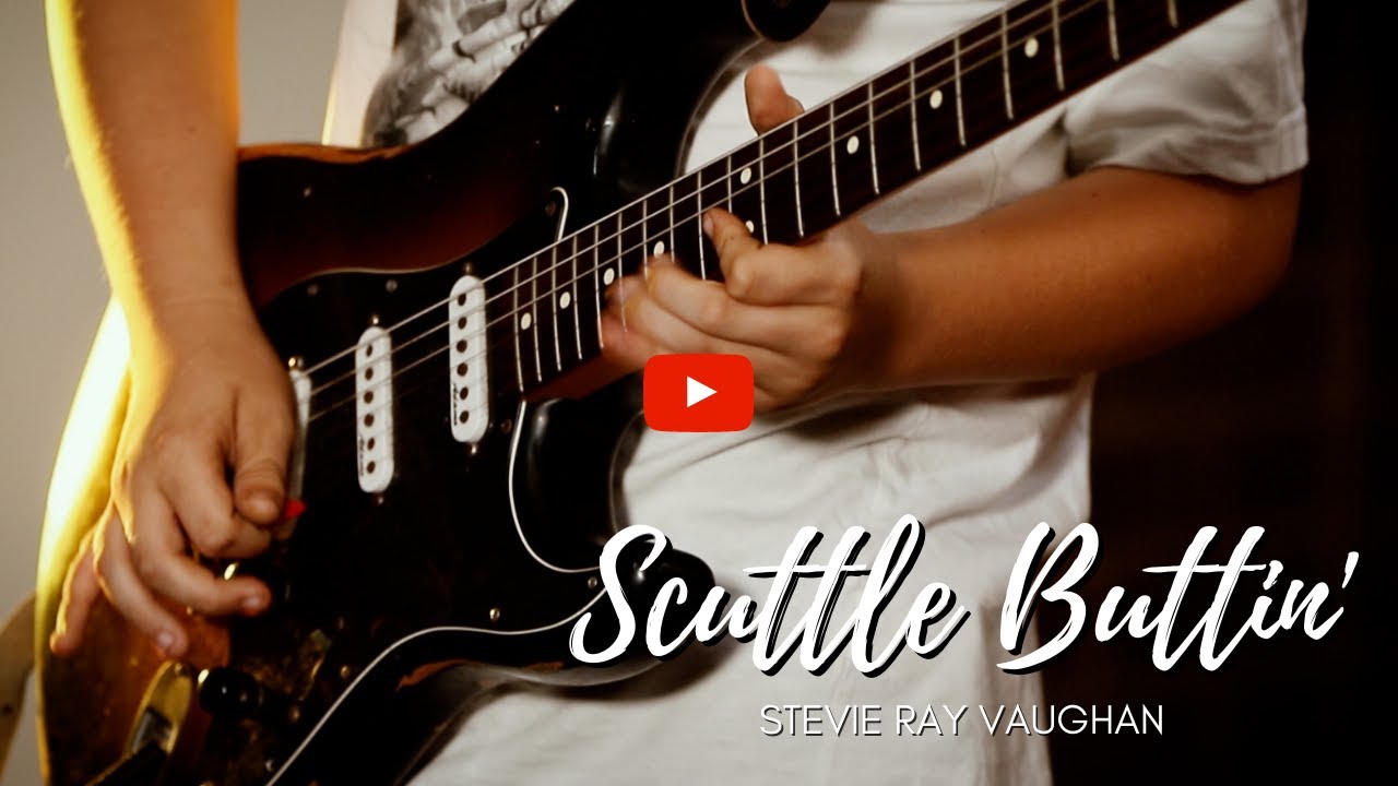 Scuttle Buttin' (SRV Cover by 11 Year  Old)