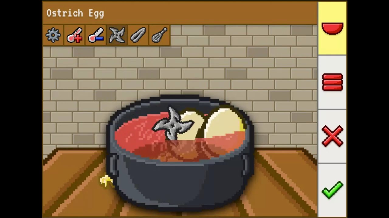 How to Make a Salted Spicy Fried Ostrich Egg in Infinite Chef
