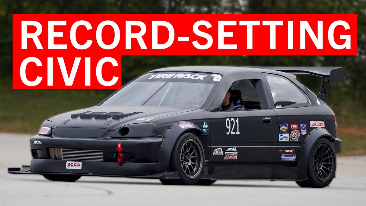 Самый быстрый переднеприводный автомобиль в истории NCM | Honda Civic 1999 года с турбонаддувом и...