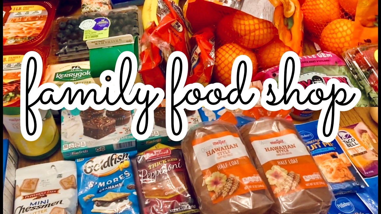 Meijer & Walmart Grocery Haul | Dinner Menu | Family of 4 | February 2026