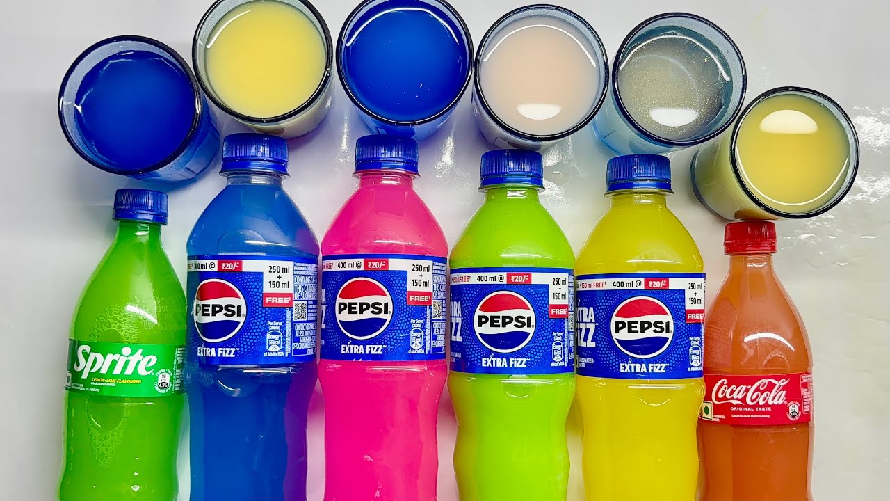 ASMR Colourful Coldrink Satisfying Unpacking / most popular Satisfying ASMR Video/ Holi Colour 