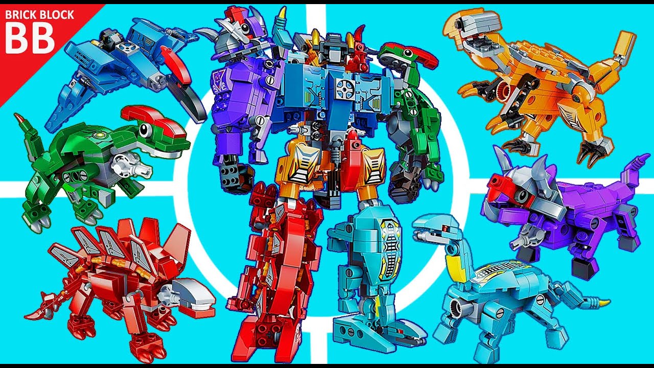 LEGO Combiner Monstructor ⚡️ Speed Build How to make a Robot Transformers 6in1 Qman 1414 Sura Mecha