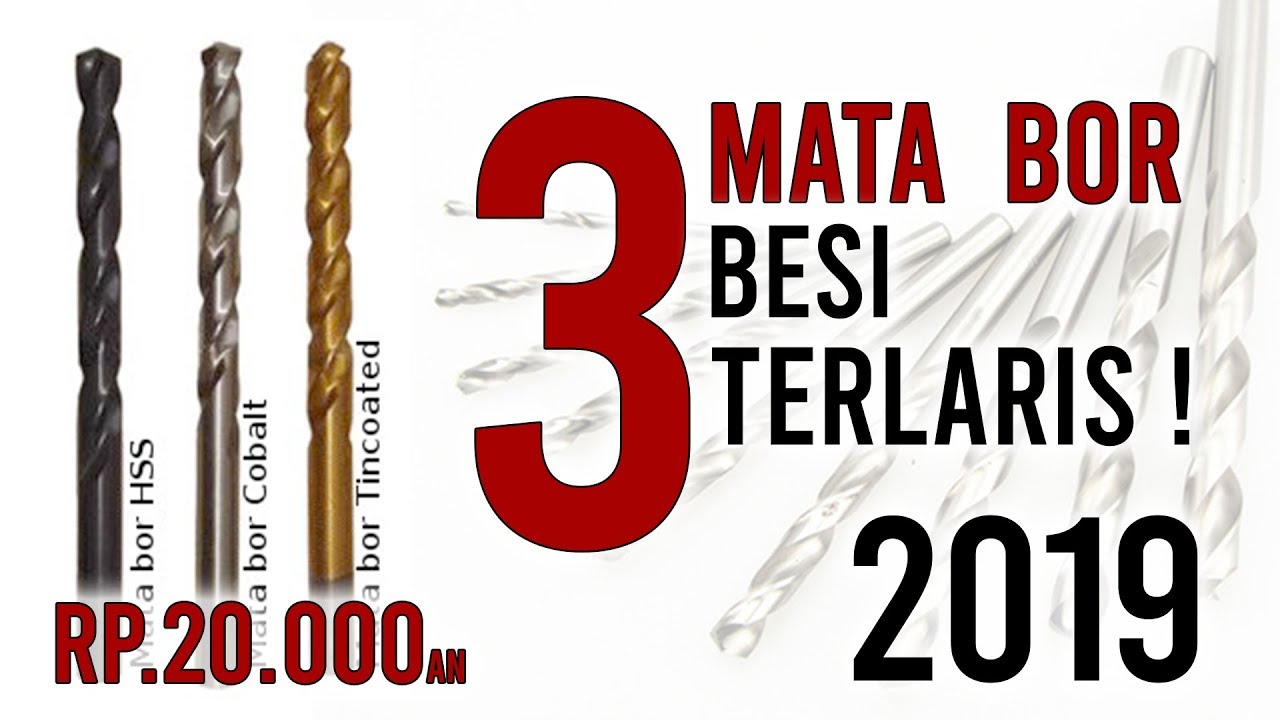 3 Mata Bor Besi & Stainless (HSS) Terlaris 2019, NACHI vs DORMER vs TOHO