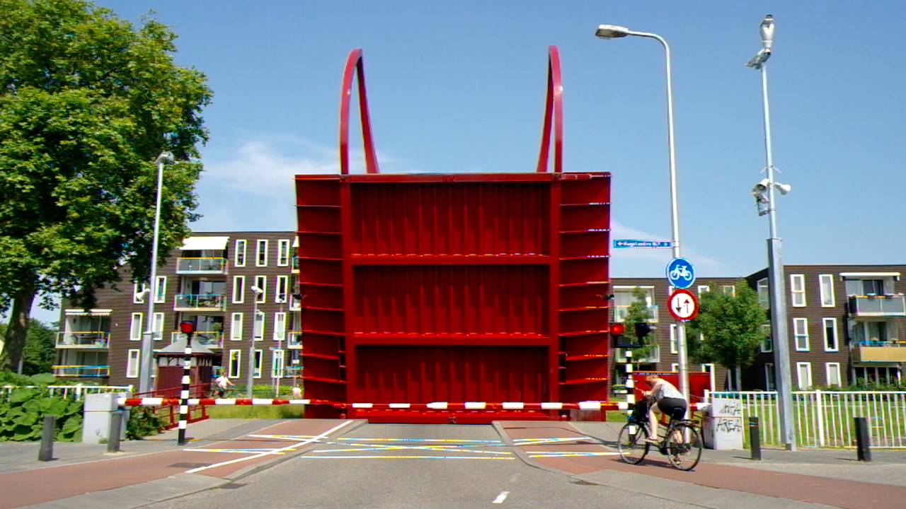 Brugopening Rode Brug Utrecht Ophaalbrug/ Drawbridge/ Pont Basculant/ Zugbrücke