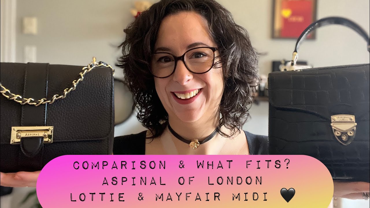 Comparison and What Fits | Aspinal of London | Lottie | Midi Mayfair 🖤