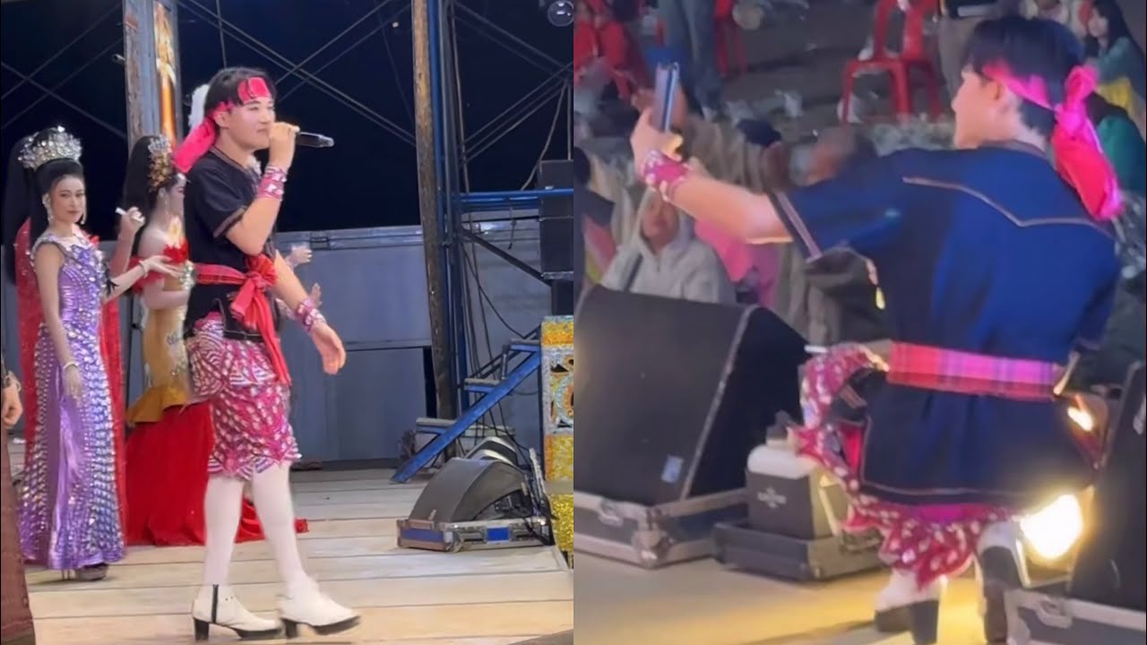 ลุคเท่ห์ๆ เต้ยม่วนๆ “พระเอกเสียงอ้อน ท็อปนรากร” หวานฉ่ำบนเวที 