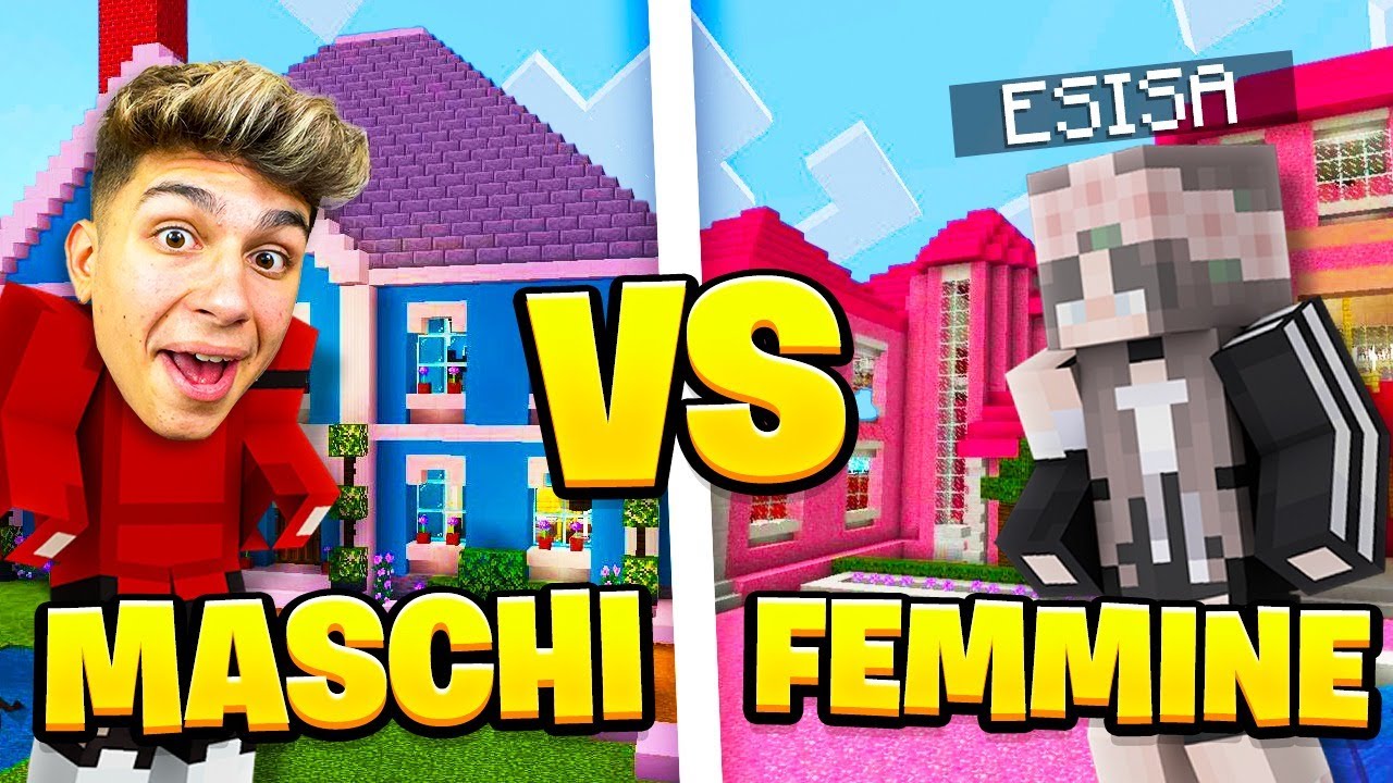 MASCHI VS FEMMINE SU MINECRAFT ITA!