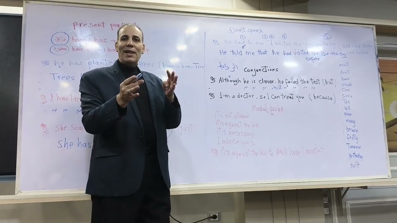 شرح لاهم قواعد الصف الثالث الاعدادي الترم الاول في اللغه الانجليزيه