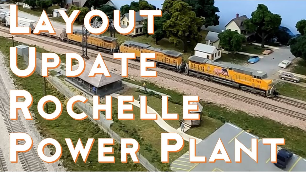 Layout Update-Rochelle Power Plant & Water Tower - Model Train Layout Built for Ops&Realism s2020e12