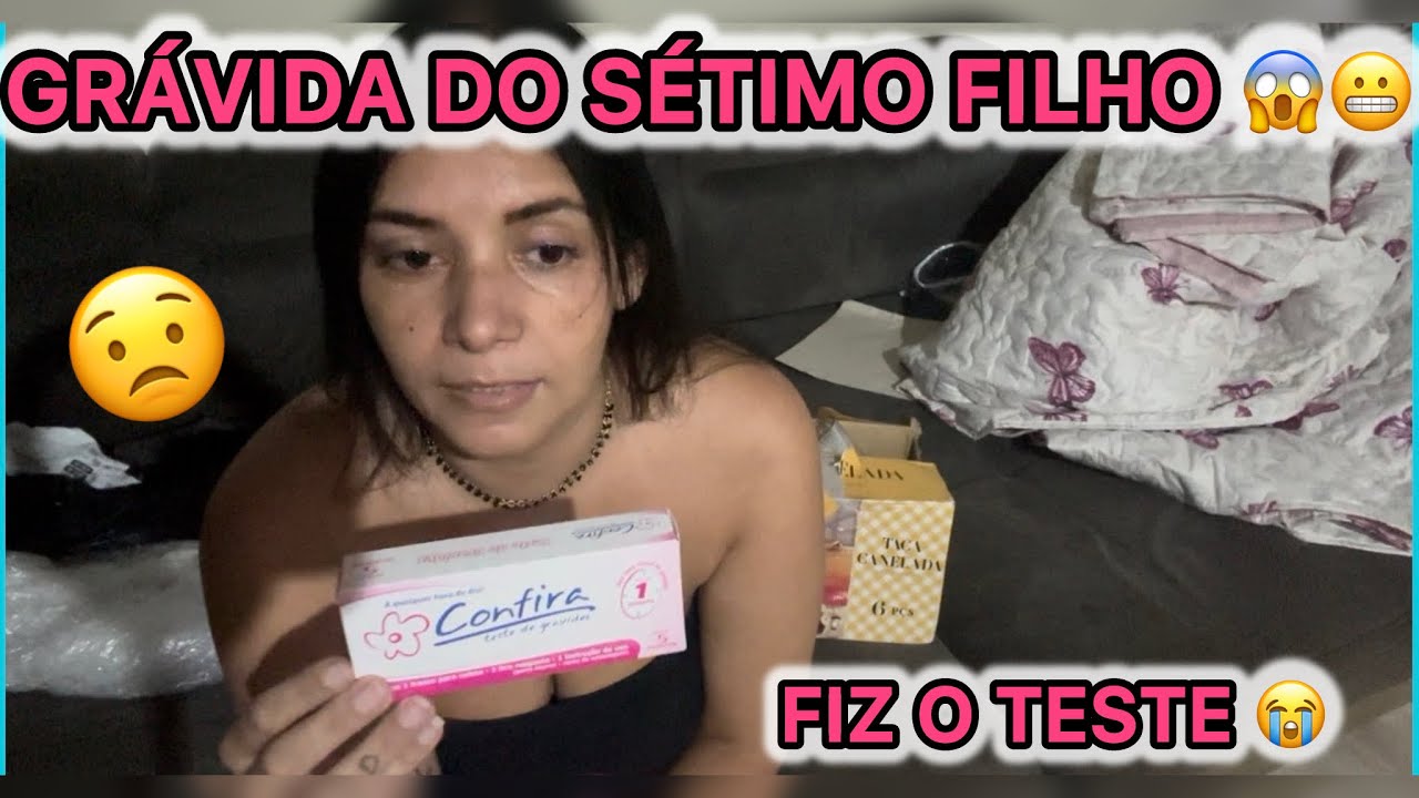 Grávida do sétimo filho não acredito😱😬/fiz o teste de gravidez 🤰+ abri as comprinhas 🛍️