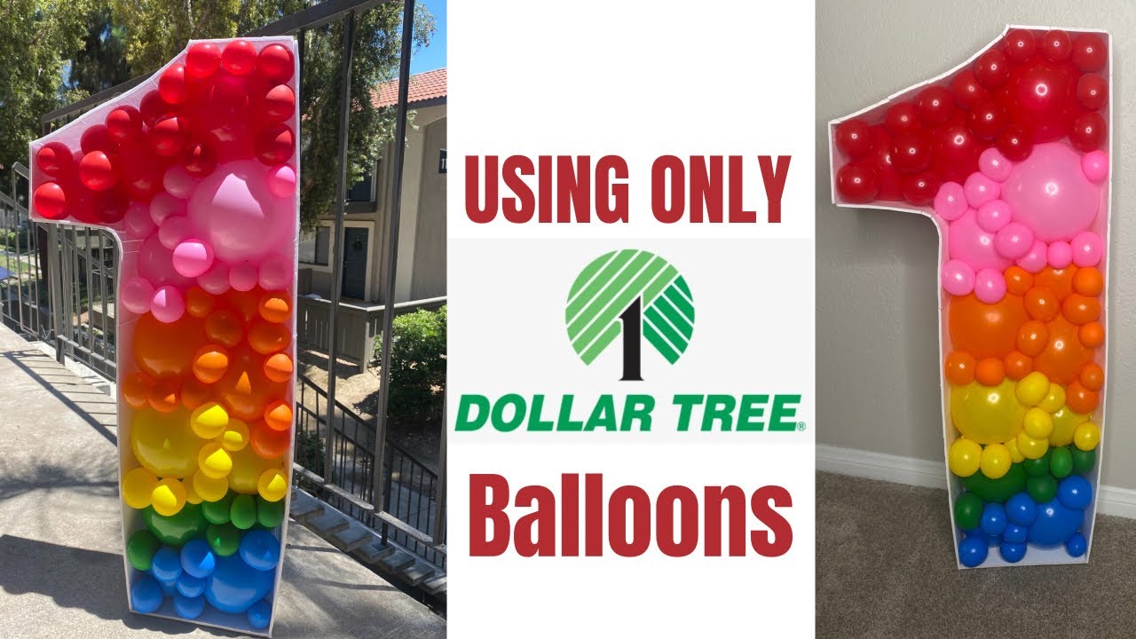 HOW TO MAKE A BALLOON MOSAIC USING DOLLAR TREE BALLOONS | TUTORIAL