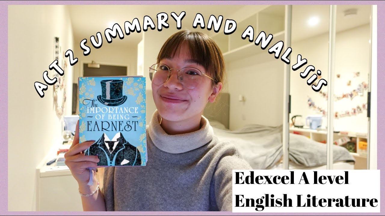 The Importance of Being Earnest by Oscar Wilde. Act 2 summary and analysis. Edexcel A level Lit.