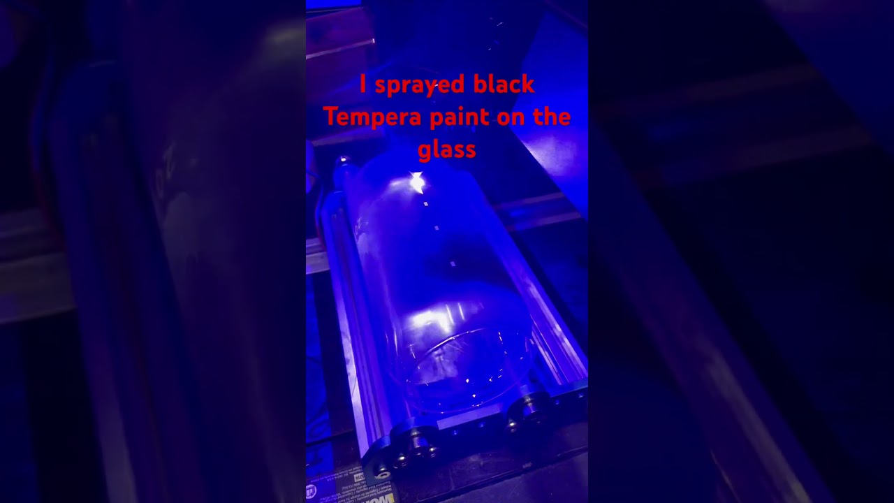 Laser etching glass with a 10w laser without hazardous chemicals | 