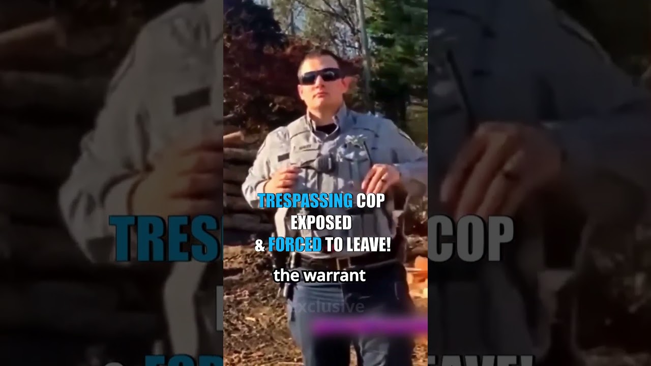 TRESPASSING COP EXPOSED & FORCED TO LEAVE! 