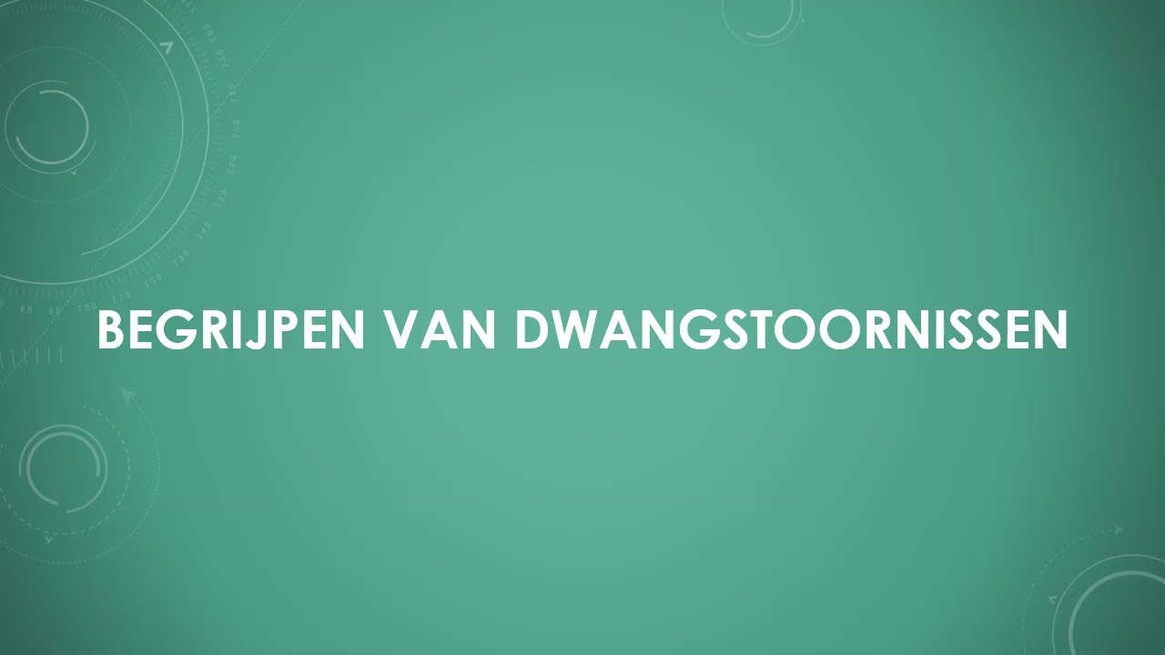 Begrijpen van dwangstoornissen