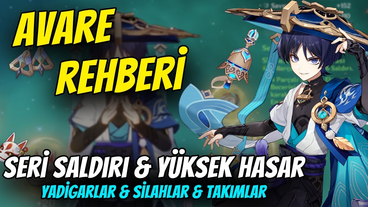 AVARE (WANDERER) REHBERİ | Yadigarlar & Silahlar & Takım Kurulumu | Genshin Impact T&uuml;rk&ccedil;e