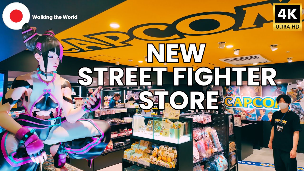 NEW Capcom Store Tokyo 🇯🇵 Street Fighter Merch Tour (Ikebukuro 2026) [4K]