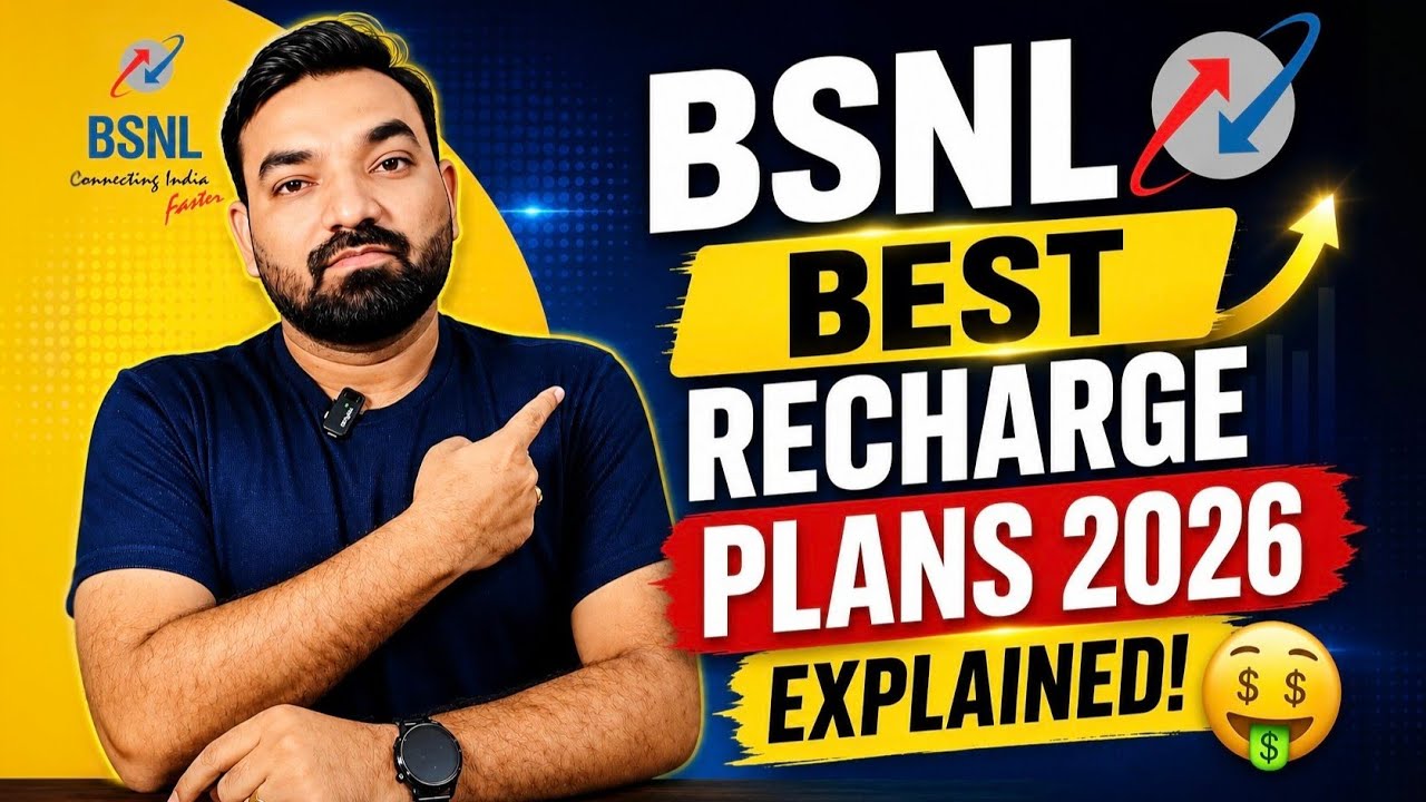 BSNL Best Recharge Plans 2026 🤑 Rs. 225, 997, 1999, 2399 Explained! #BSNL #BSNL4G #CheapestRecharge