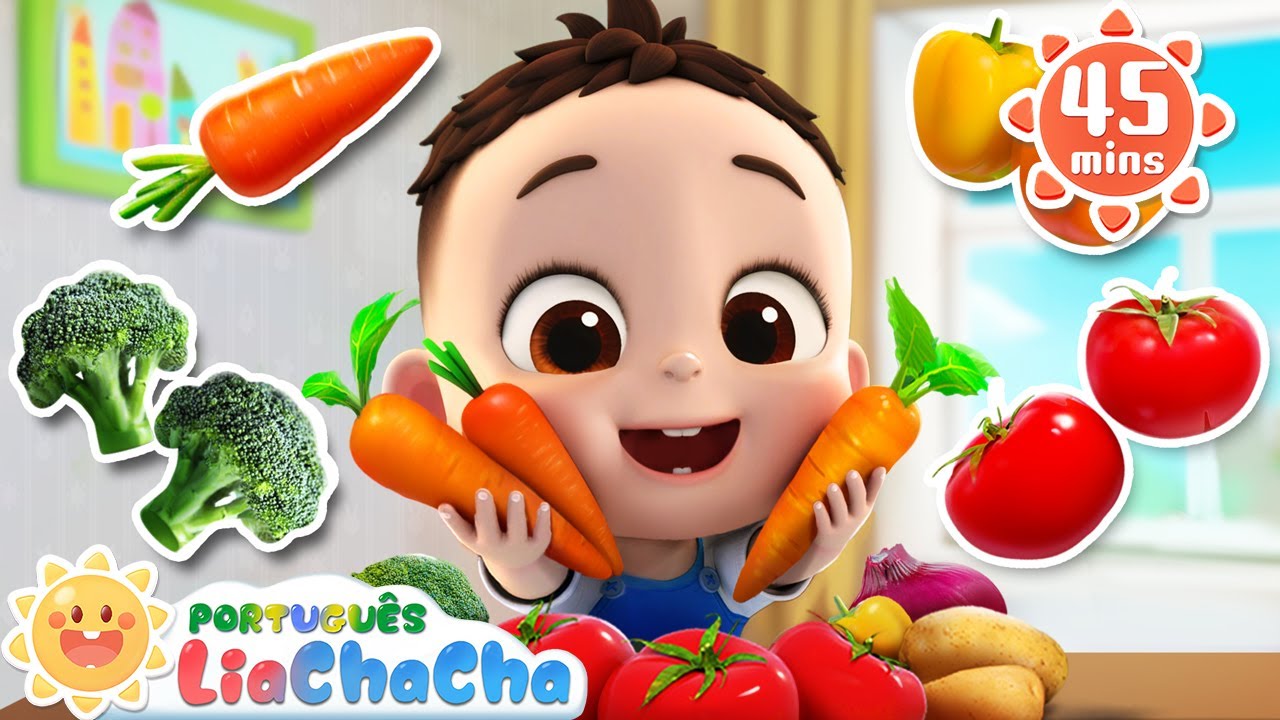 Sim, Sim,  Vegetais!🥬 | Compilação | LiaChaCha em Português - Música Infantil & Canção de Ninar