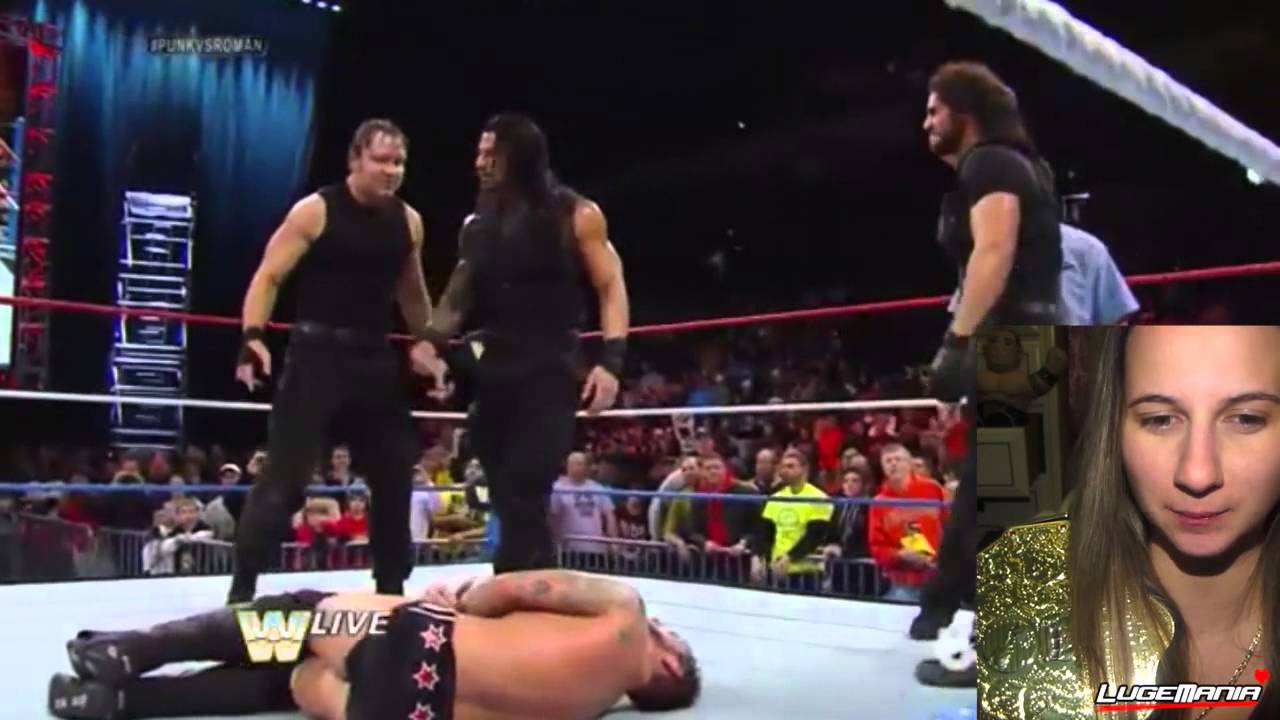 WWE Raw 1/6/14 CM Punk vs Roman Reigns JAKE THE SNAKE LIve Commentary