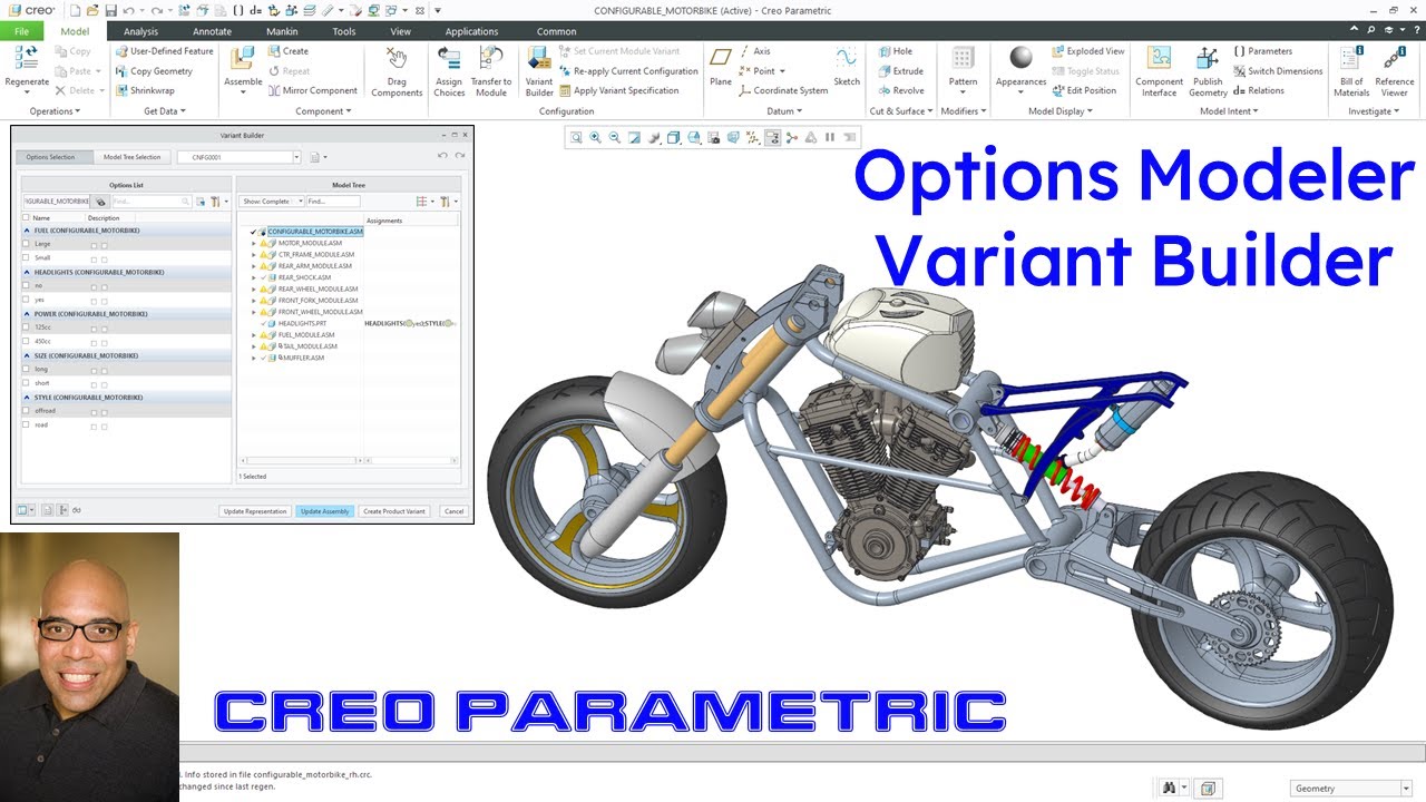 Creo Parametric - Options Modeler | Variant Builder