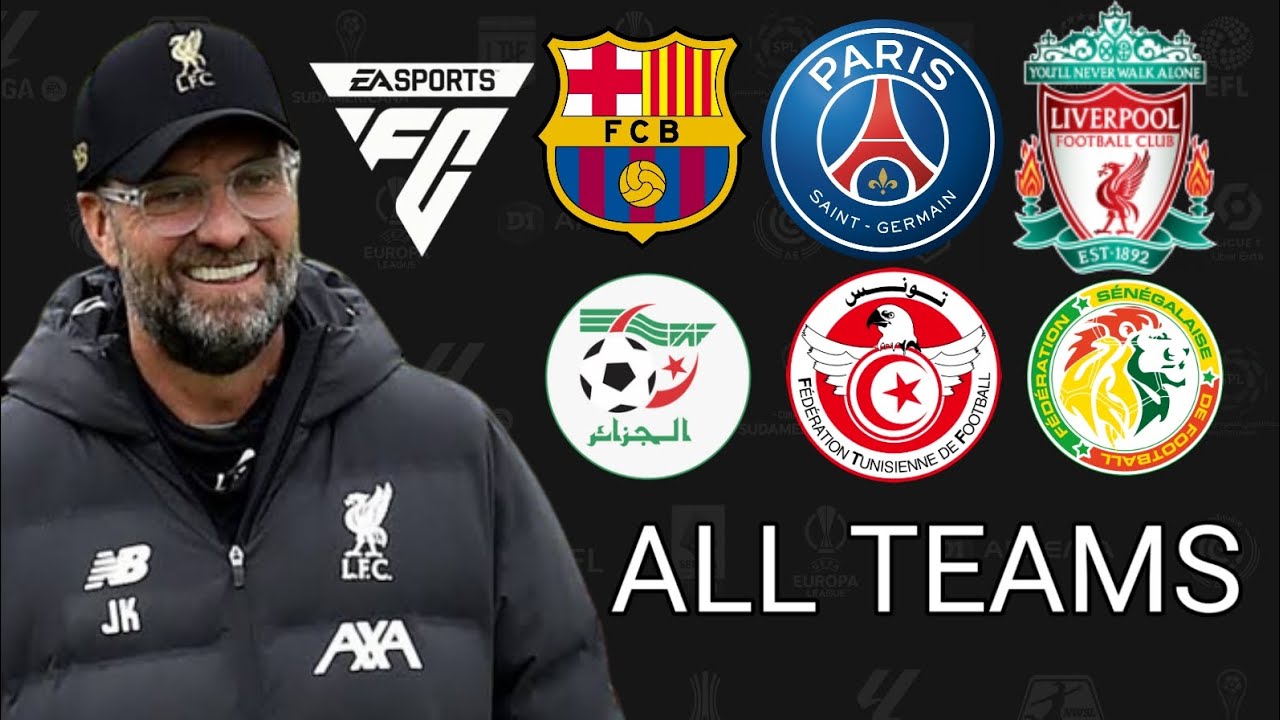 ALL EA FC 24 TEAMS (CLUB AND NATIONAL TEAMS)