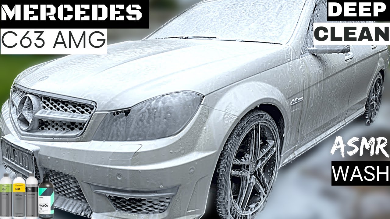 MERCEDES C63 AMG DEEP CLEAN ASMR CAR WASH