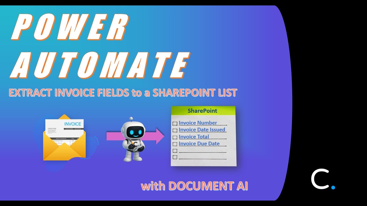 How to Extract Invoice Fields to a SharePoint List using Document AI in Power Automate