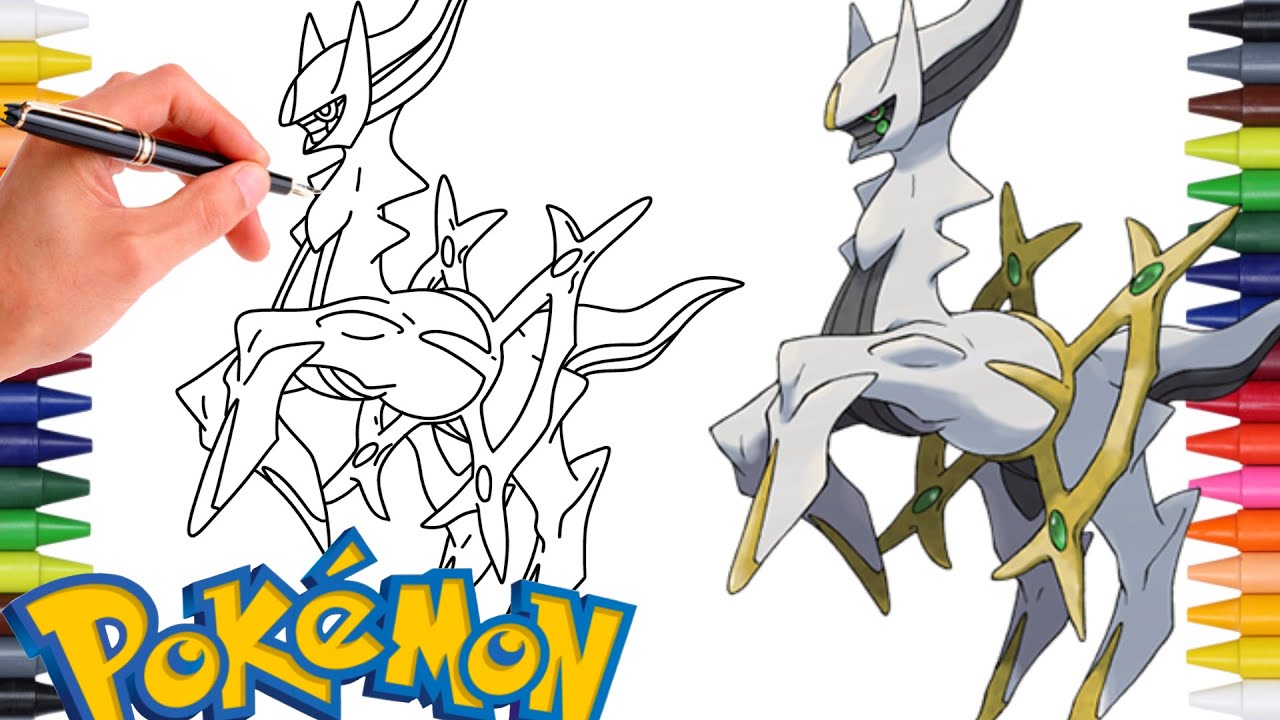 Comment Dessiner LE POKÉMON ARCEUS #493 | GÉNÉRATION 4