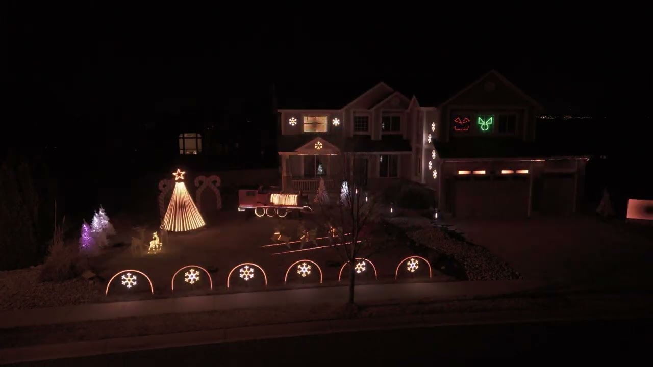 Christmas Light Show 2025   Uptown Funk