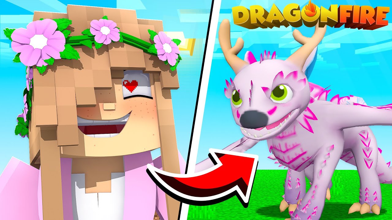НАКОНЕЦ-ТО У НАС ПОЯВИЛСЯ *ЛОТОСОВЫЙ ДРАКОН*! | Minecraft DragonFire | Little Kelly