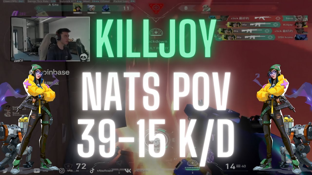 Liquid nAts POV Killjoy on Ascent 39-15 K/D (VALORANT Pro POV)