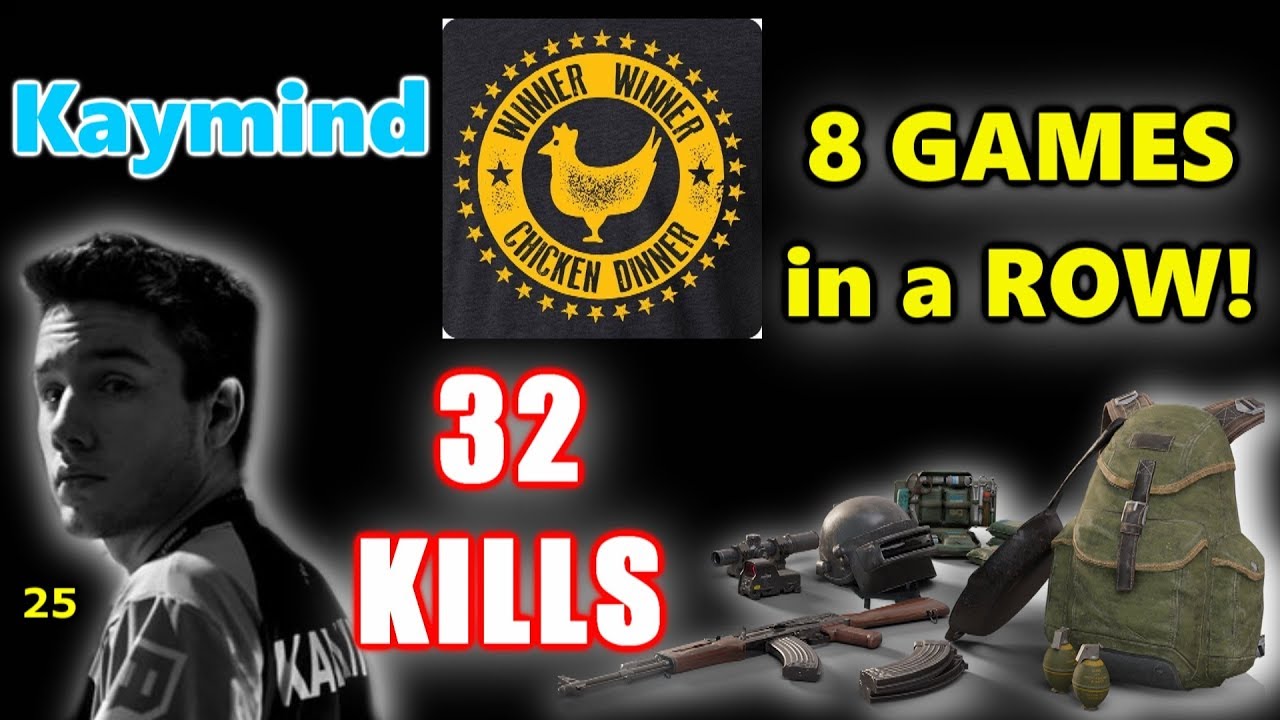 Cloud 9 Kaymind & Ghost Drassel won 8 Games in a Row! - 32 KILLS - M416+M24 - DUO - PUBG