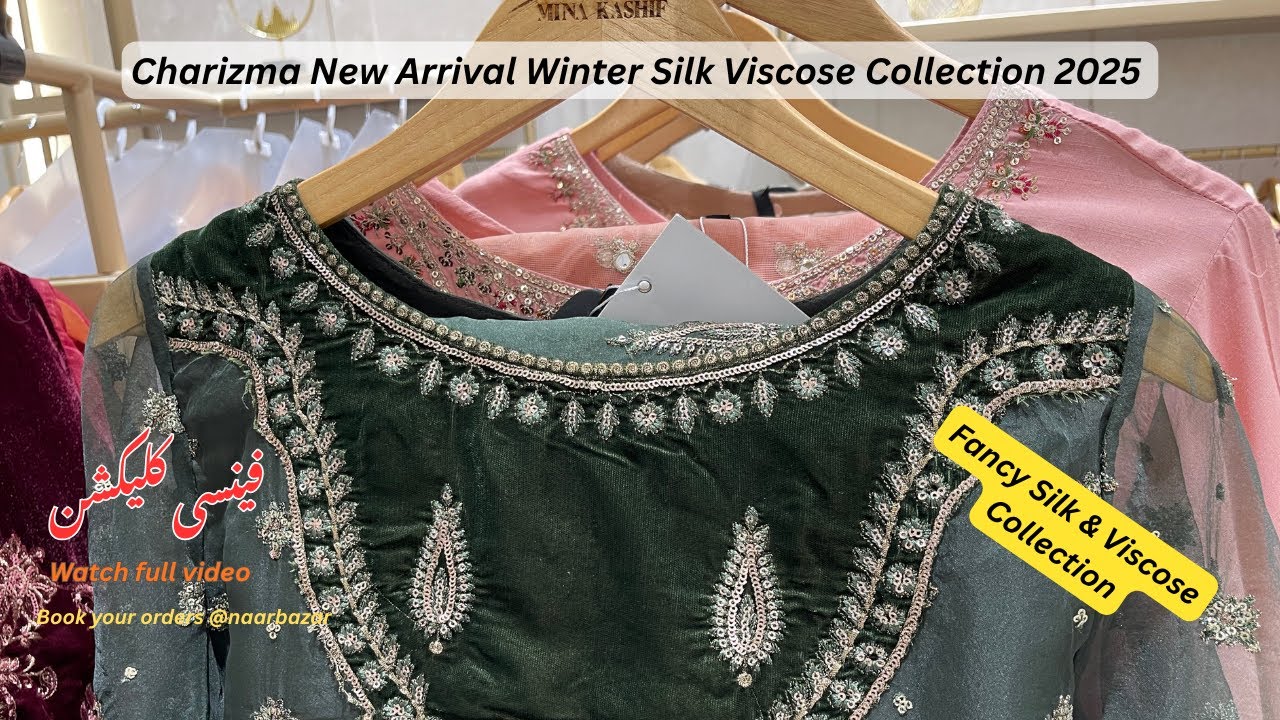 Charizma New Arrival Winter Silk Viscose Collection 2025 | Charizma Pret Mina Kashif